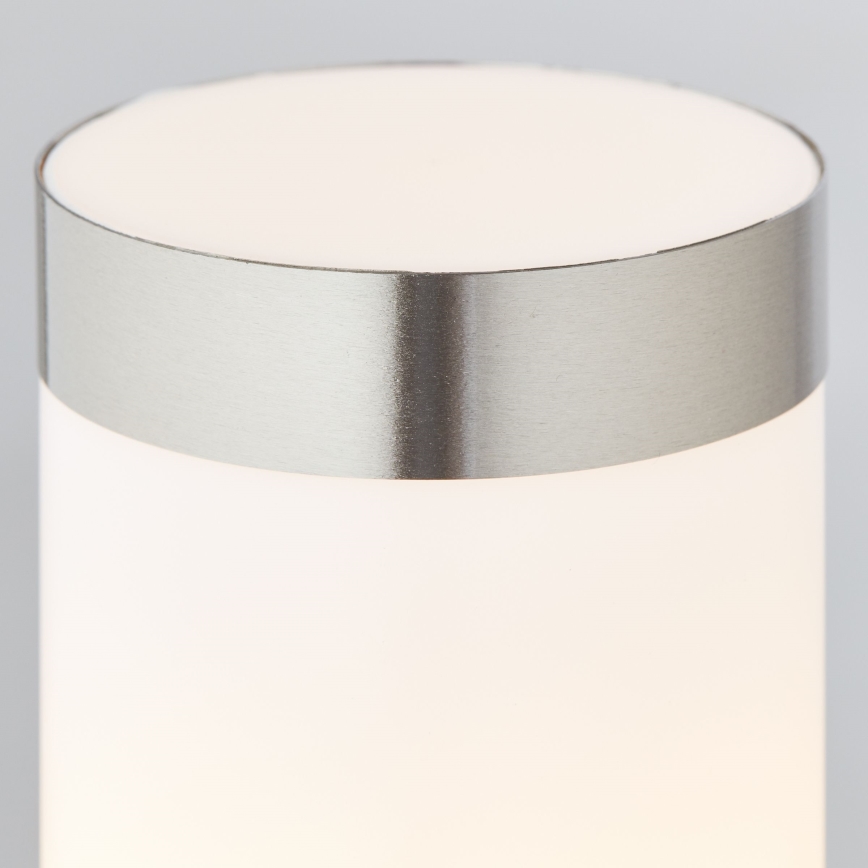 Brilliant - Εξωτερική λάμπα LED με αισθητήρα LEIGH LED/0,9W/230V + 1xE27/11W 80 cm IP44 γυαλιστερό χρώμιο