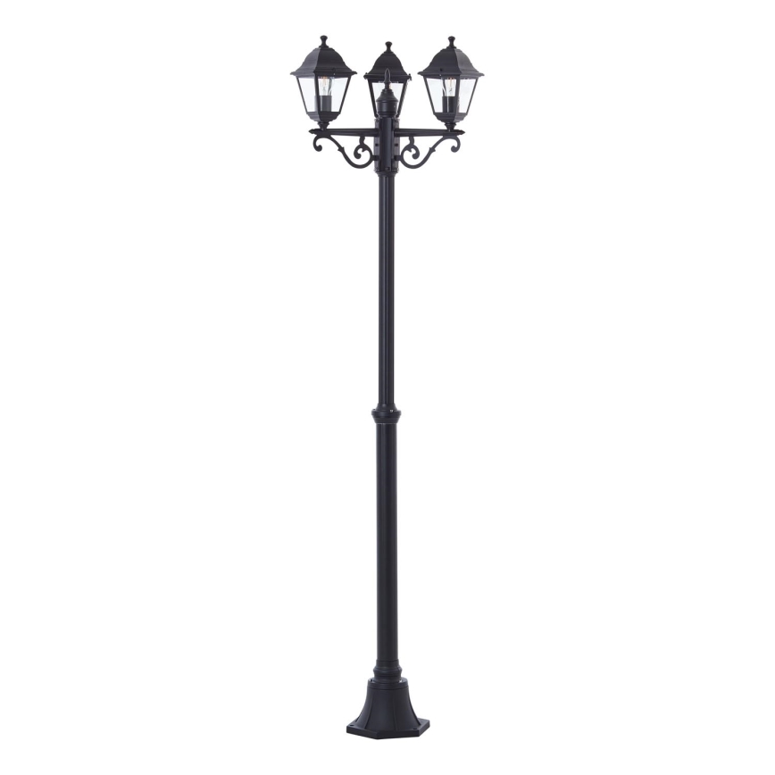 Brilliant - Εξωτερικό φωτιστικό NISSIE 3xE27/60W/230V IP44 μαύρο