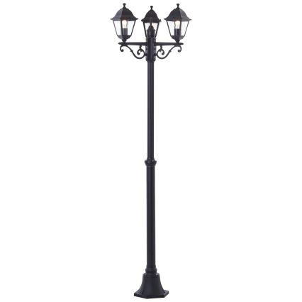 Brilliant - Εξωτερικό φωτιστικό NISSIE 3xE27/60W/230V IP44 μαύρο