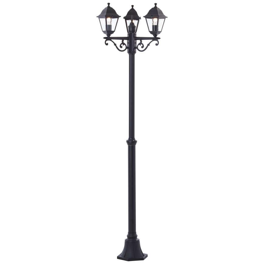 Brilliant - Εξωτερικό φωτιστικό NISSIE 3xE27/60W/230V IP44 μαύρο