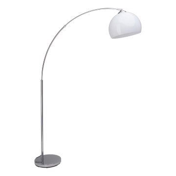 Brilliant - Επιδαπέδιο φωτιστικό VESSA 1xE27/60W/230V γυαλιστερό χρώμιο/λευκό