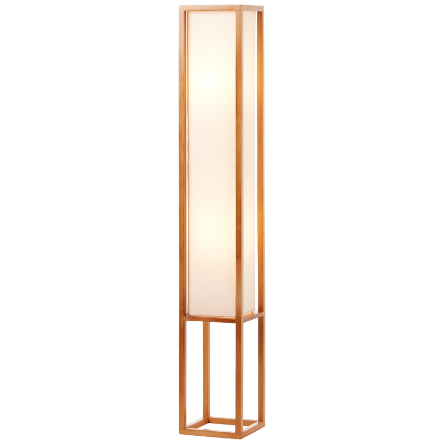 Brilliant - Επιδαπέδιο φωτιστικό SEASIDE 2xE27/40W/230V λευκό/καφέ
