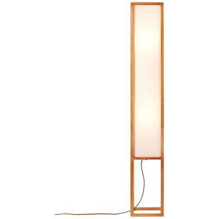 Brilliant - Επιδαπέδιο φωτιστικό SEASIDE 2xE27/40W/230V λευκό/καφέ
