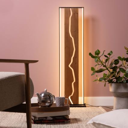 Brilliant - Επιδαπέδιο φωτιστικό THUNDER LED/18W/230V σε φινίρισμα πεύκου
