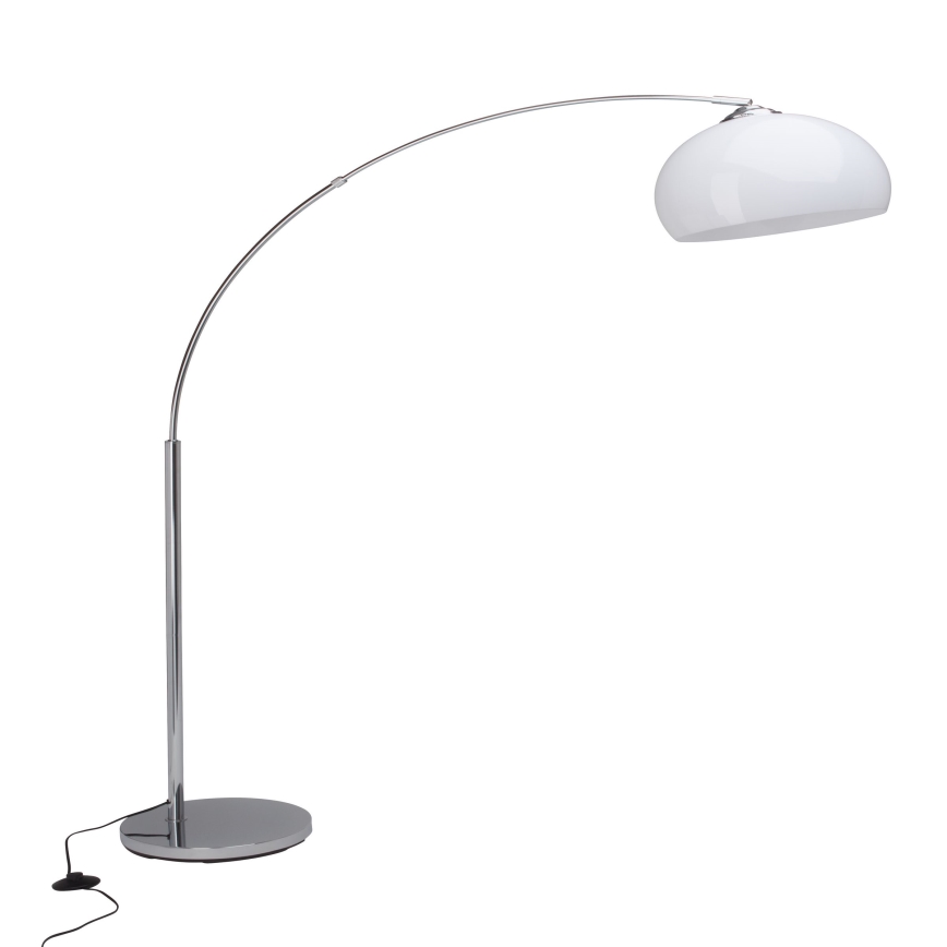 Brilliant - Επιδαπέδιο φωτιστικό VESSA 1xE27/60W/230V γυαλιστερό χρώμιο/λευκό