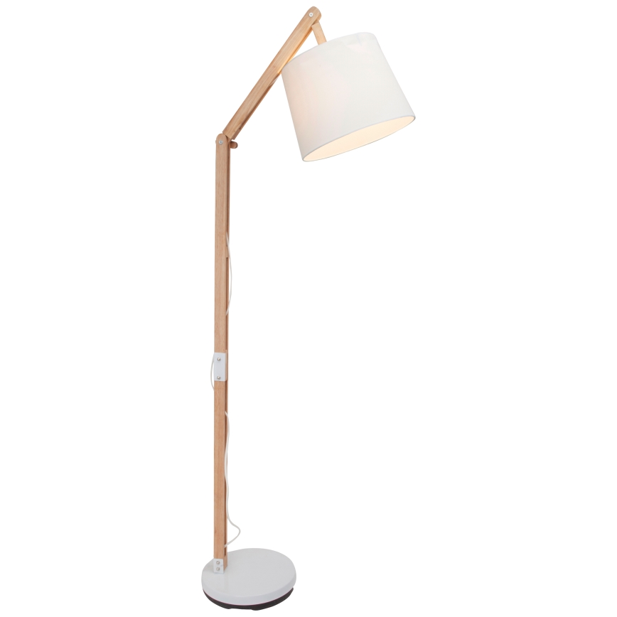 Brilliant - Επιτραπέζιο φωτιστικό CARLYN 1xE27/60W/230V μπεζ/λευκό