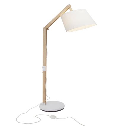 Brilliant - Επιτραπέζιο φωτιστικό CARLYN 1xE27/60W/230V μπεζ/λευκό