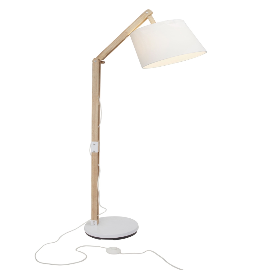 Brilliant - Επιτραπέζιο φωτιστικό CARLYN 1xE27/60W/230V μπεζ/λευκό