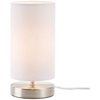 Brilliant - Επιτραπέζιο φωτιστικό CLARIE 1xE14/40W/230V ματ χρώμιο/λευκό