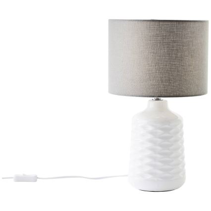 Brilliant - Επιτραπέζιο φωτιστικό ILYSA 1xE14/40W/230V λευκό/γκρίζο