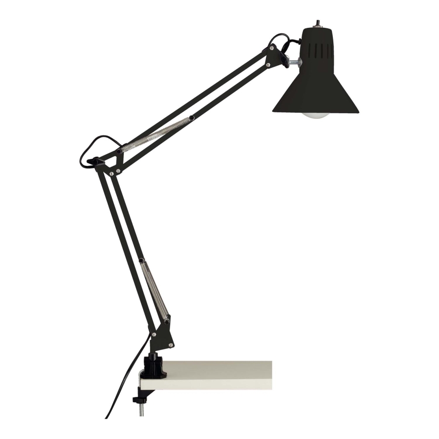 Brilliant - Επιτραπέζιο φωτιστικό με σφιγκτήρα HOBBY 1xE27/40W/230V μαύρο