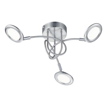 Brilliant - Επιφανειακό φωτιστικό οροφής LED SESSION 3xLED/3,1W/230V 3000/4000/6500K ματ χρώμιο