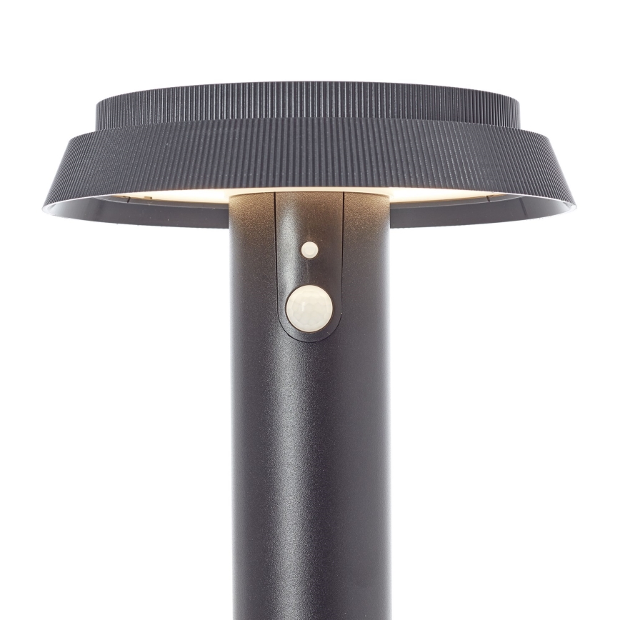 Brilliant - Ηλιακή λάμπα LED με αισθητήρα ALVERO LED/4W/3,7V 70 cm IP44 μαύρο