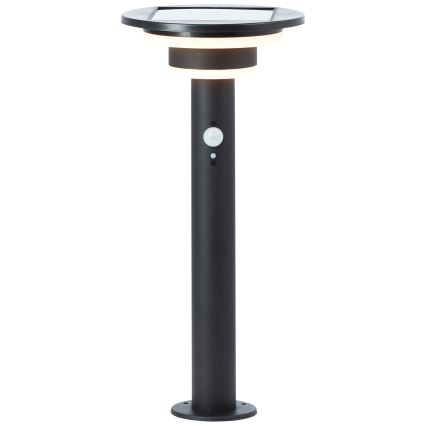 Brilliant - Ηλιακή λάμπα LED με αισθητήρα GARVINA LED/3W/3,7V 45 cm IP44 μαύρο