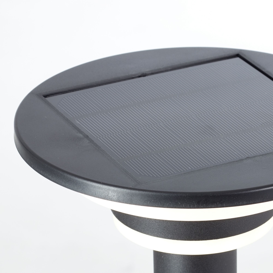 Brilliant - Ηλιακή λάμπα LED με αισθητήρα GARVINA LED/3W/3,7V 45 cm IP44 μαύρο