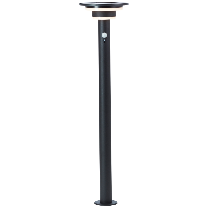 Brilliant - Ηλιακή λάμπα LED με αισθητήρα GARVINA LED/3W/3,7V 85 cm IP44 μαύρο