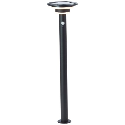 Brilliant - Ηλιακή λάμπα LED με αισθητήρα GARVINA LED/3W/3,7V 85 cm IP44 μαύρο
