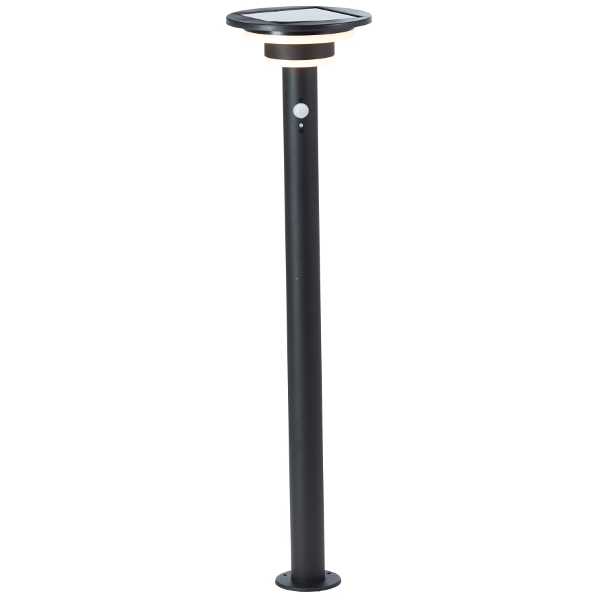 Brilliant - Ηλιακή λάμπα LED με αισθητήρα GARVINA LED/3W/3,7V 85 cm IP44 μαύρο