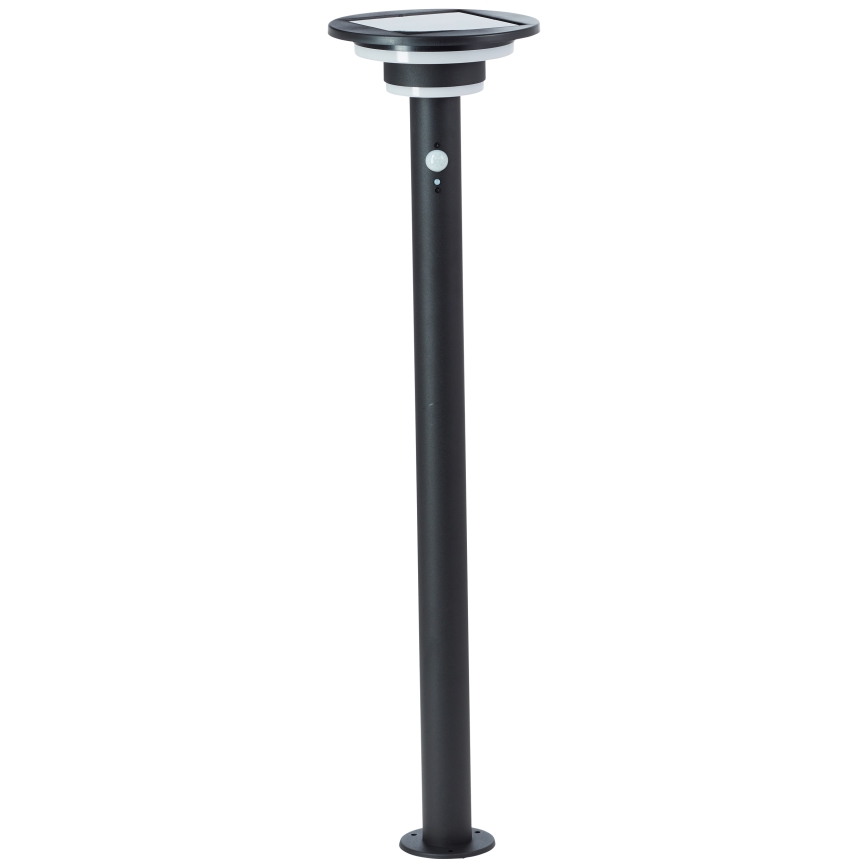 Brilliant - Ηλιακή λάμπα LED με αισθητήρα GARVINA LED/3W/3,7V 85 cm IP44 μαύρο