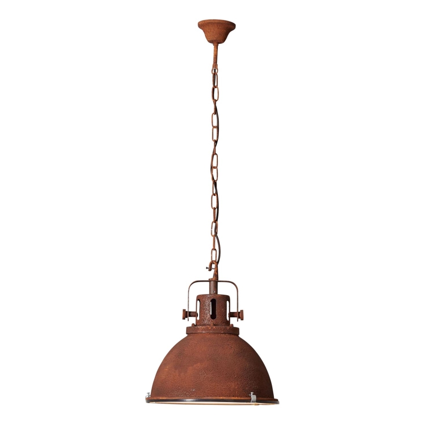 Brilliant - Κρεμαστό φωτιστικό με αλυσίδα JESPER GLAS 1xE27/60W/230V σε απόχρωση χαλκού