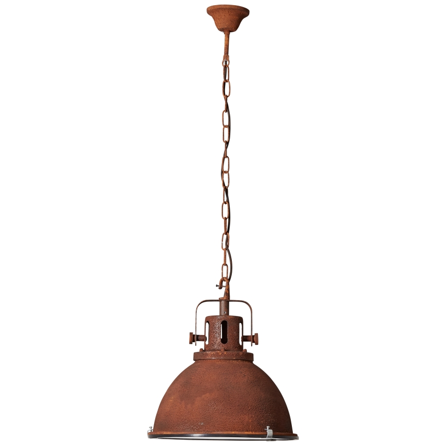 Brilliant - Κρεμαστό φωτιστικό με αλυσίδα JESPER GLAS 1xE27/60W/230V σε απόχρωση χαλκού