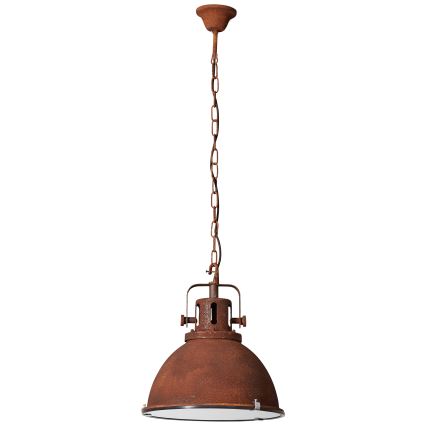 Brilliant - Κρεμαστό φωτιστικό με αλυσίδα JESPER GLAS 1xE27/60W/230V σε απόχρωση χαλκού