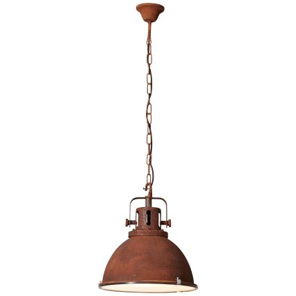 Brilliant - Κρεμαστό φωτιστικό με αλυσίδα JESPER GLAS 1xE27/60W/230V σε απόχρωση χαλκού