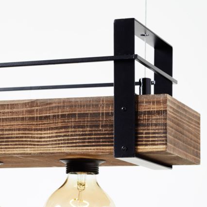 Brilliant - Κρεμαστό φωτιστικό με καλώδιο BANKWOOD 5xE27/28W/230V