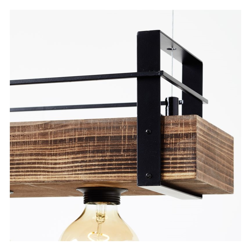 Brilliant - Κρεμαστό φωτιστικό με καλώδιο BANKWOOD 5xE27/28W/230V