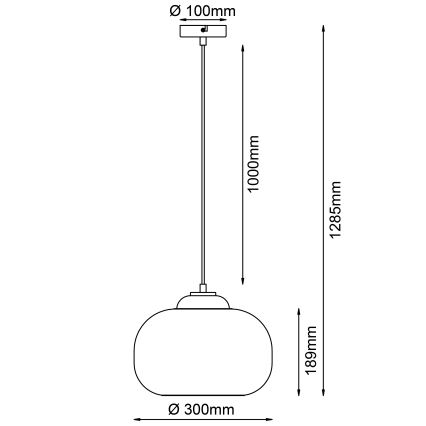 Brilliant - Κρεμαστό φωτιστικό με καλώδιο BLOP 1xE27/60W/230V πορτοκαλί