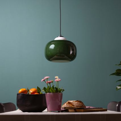 Brilliant - Κρεμαστό φωτιστικό με καλώδιο BLOP 1xE27/60W/230V πράσινο