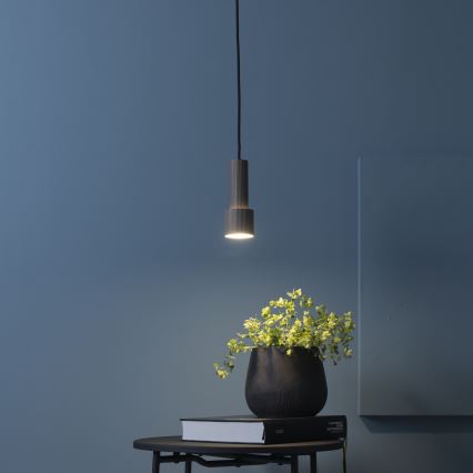 Brilliant - Κρεμαστό φωτιστικό οροφής CADIZ 1xGU10/10W/230V διάμετρος 12,5 cm μπρονζέ