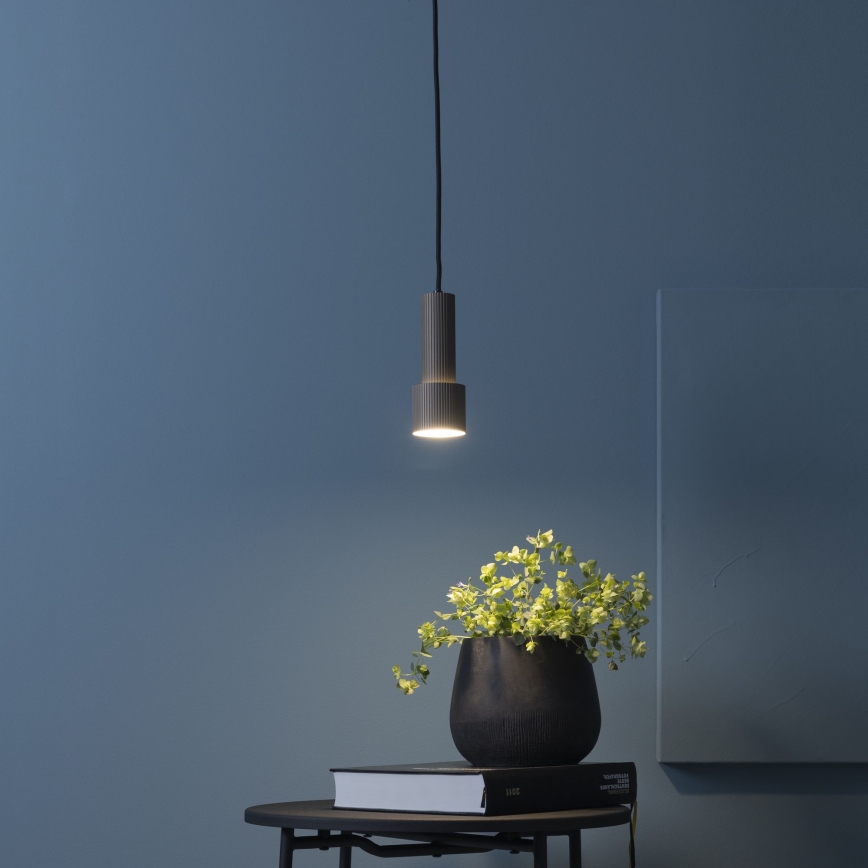 Brilliant - Κρεμαστό φωτιστικό οροφής CADIZ 1xGU10/10W/230V διάμετρος 12,5 cm μπρονζέ