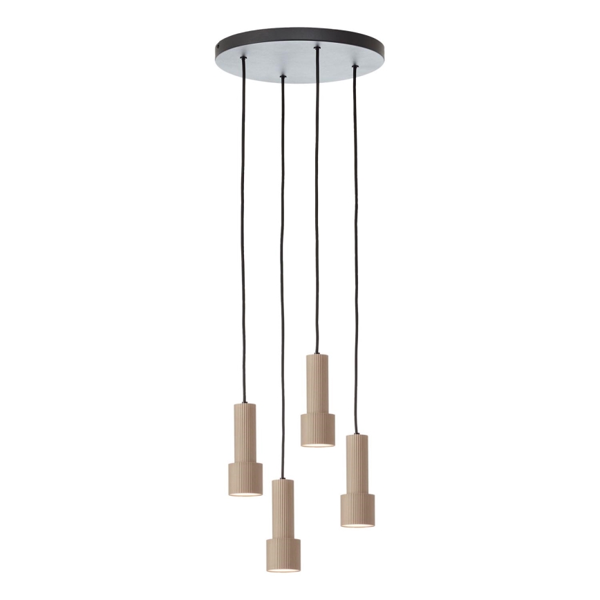 Brilliant - Κρεμαστό φωτιστικό οροφής CADIZ 4xGU10/10W/230V διάμετρος 35 cm μπρονζέ
