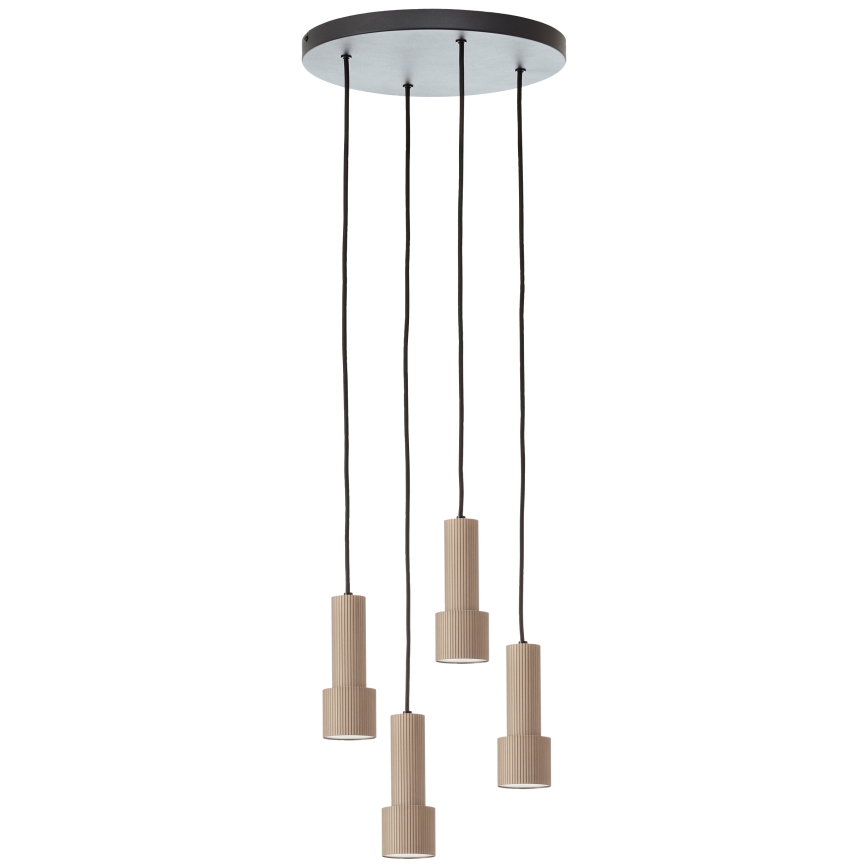 Brilliant - Κρεμαστό φωτιστικό οροφής CADIZ 4xGU10/10W/230V διάμετρος 35 cm μπρονζέ
