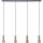 Brilliant - Κρεμαστό φωτιστικό οροφής CADIZ 4xGU10/10W/230V μπρονζέ