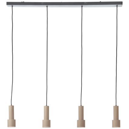 Brilliant - Κρεμαστό φωτιστικό οροφής CADIZ 4xGU10/10W/230V μπρονζέ