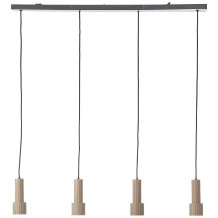 Brilliant - Κρεμαστό φωτιστικό οροφής CADIZ 4xGU10/10W/230V μπρονζέ