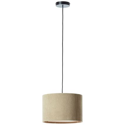 Brilliant - Κρεμαστό φωτιστικό οροφής TONY 1xE27/20W/230V διάμετρος 35 cm καφέ