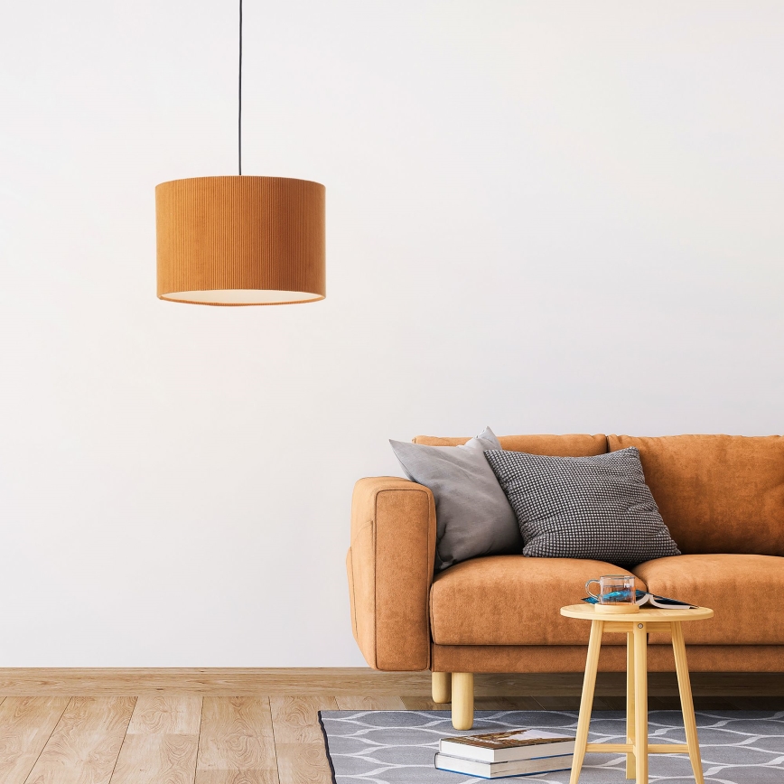 Brilliant - Κρεμαστό φωτιστικό οροφής TONY 1xE27/20W/230V διάμετρος 35 cm πορτοκαλί