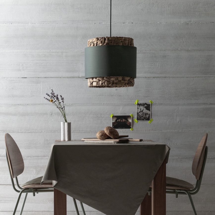 Brilliant - Κρεμαστό φωτιστικό οροφής WATERLILLY 1xE27/60W/230V διάμετρος 35 cm γκρι