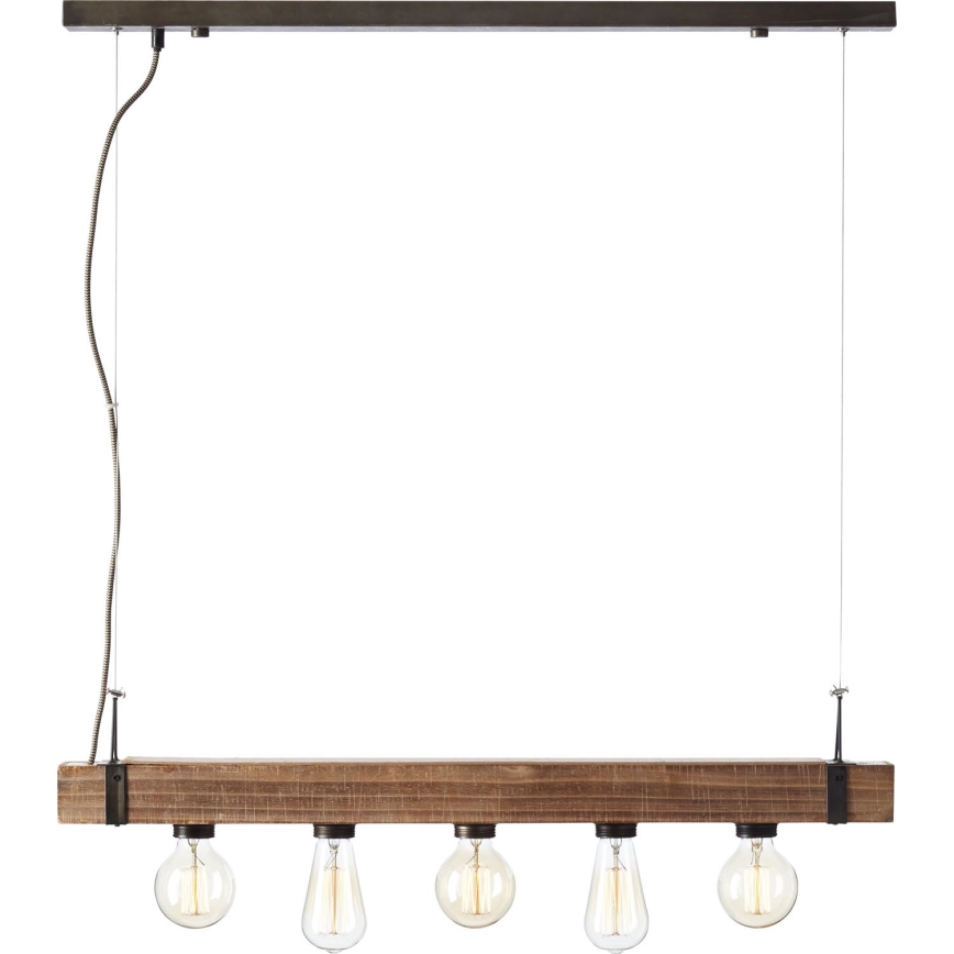 Brilliant - Κρεμαστό φωτιστικό οροφής WOODHILL 5xE27/30W/230V
