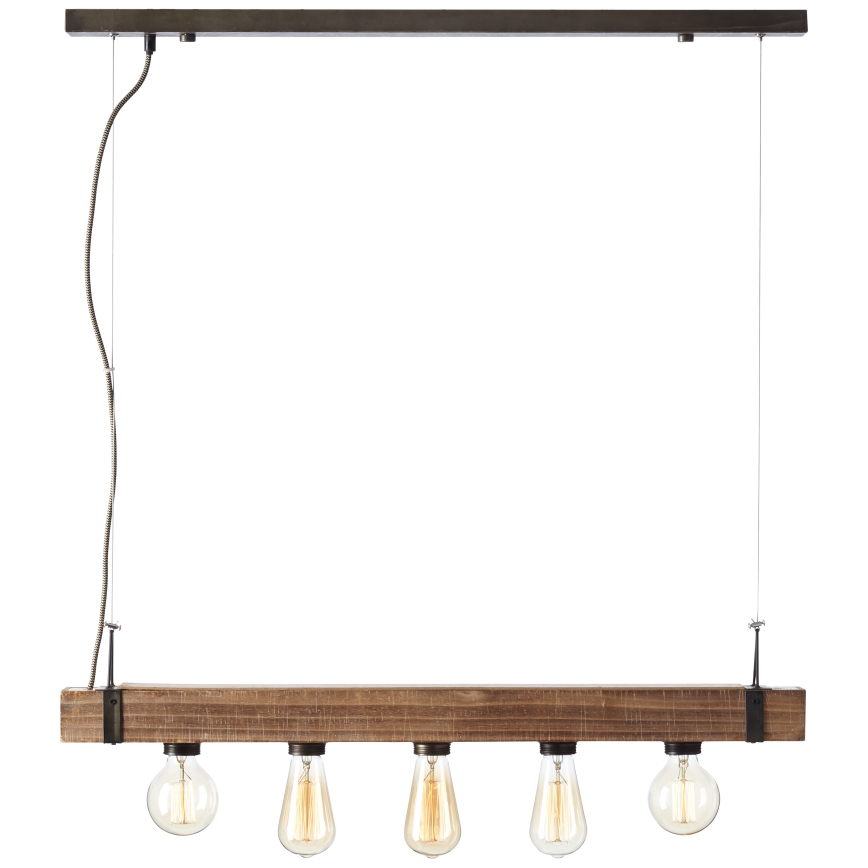 Brilliant - Κρεμαστό φωτιστικό οροφής WOODHILL 5xE27/30W/230V