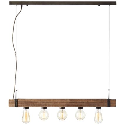 Brilliant - Κρεμαστό φωτιστικό οροφής WOODHILL 5xE27/30W/230V