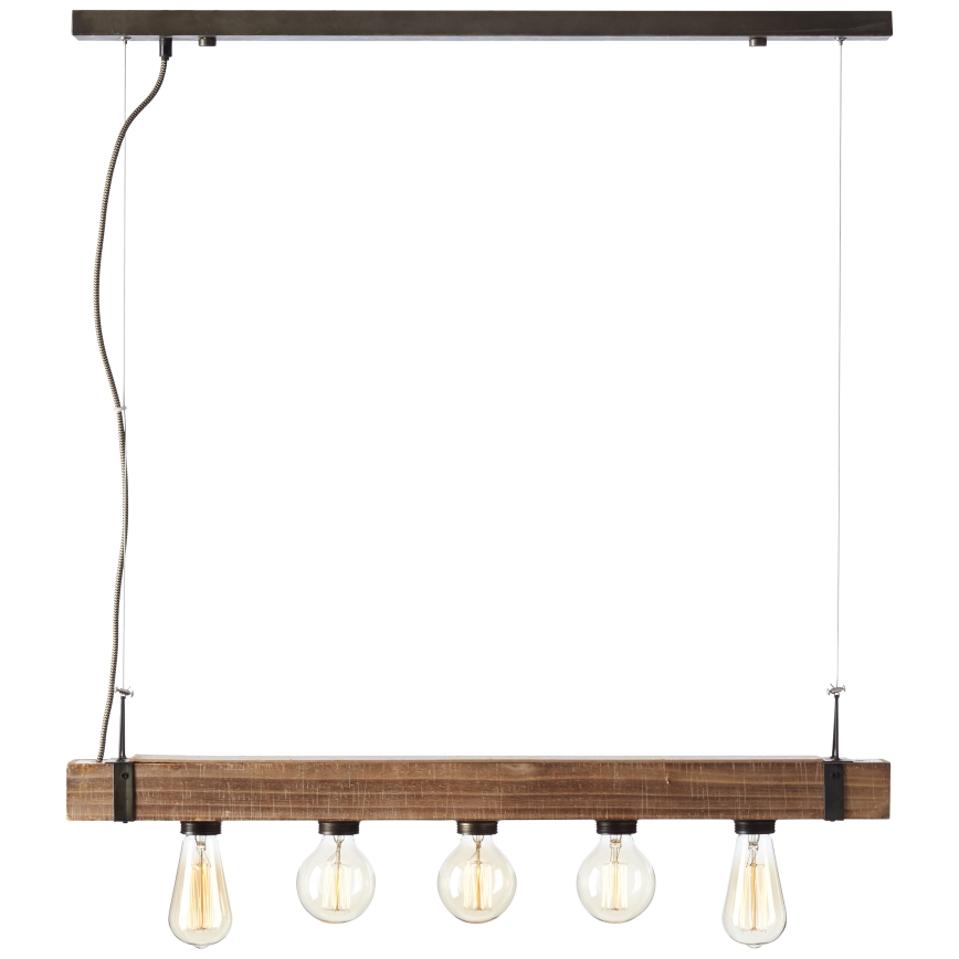 Brilliant - Κρεμαστό φωτιστικό οροφής WOODHILL 5xE27/30W/230V
