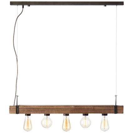 Brilliant - Κρεμαστό φωτιστικό οροφής WOODHILL 5xE27/30W/230V