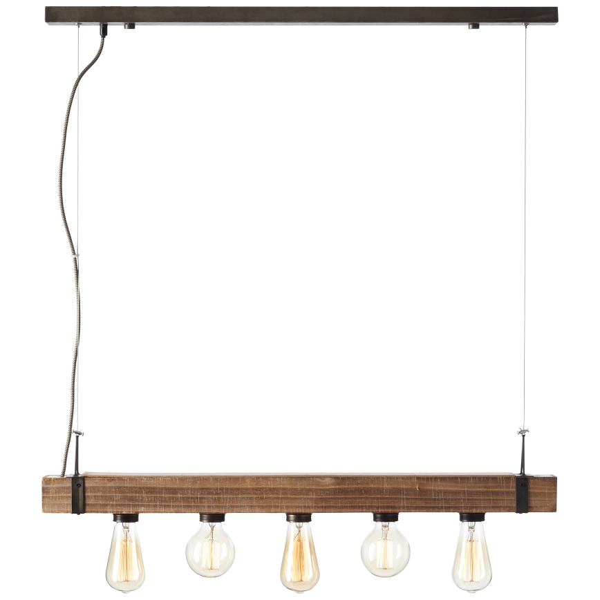 Brilliant - Κρεμαστό φωτιστικό οροφής WOODHILL 5xE27/30W/230V