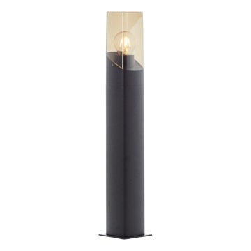 Brilliant - Λάμπα εξωτερικού χώρου MINOU 1xE27/10W/230V 60 cm IP44 μαύρο/φιμέ