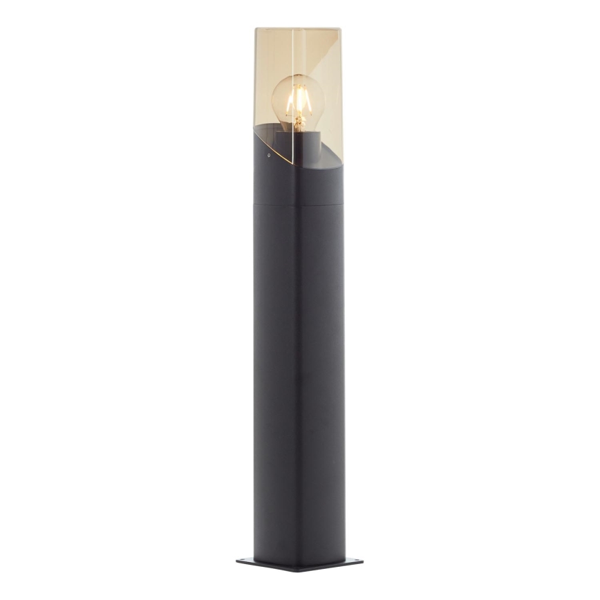 Brilliant - Λάμπα εξωτερικού χώρου MINOU 1xE27/10W/230V 60 cm IP44 μαύρο/φιμέ