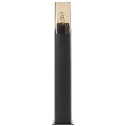 Brilliant - Λάμπα εξωτερικού χώρου MINOU 1xE27/10W/230V 60 cm IP44 μαύρο/φιμέ